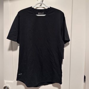 BYLT Men’s Shirt. Size Large. Drop Cut : LUX Style. Color is black.